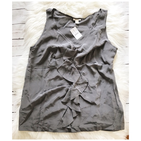 J. Crew Tops - J Crew silk Darla ruffled cami top. NWT , size 14
